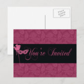 仮面劇場への招待状 インビテーションポストカード (正面/裏面)