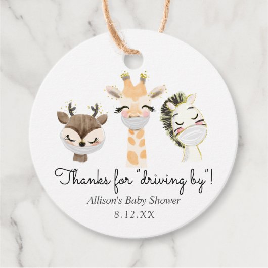 仮面感謝していメッセージカードで動物の運転のため フェイバータグ (正面)