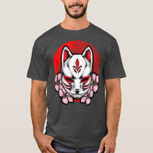 仮面日本の美的狐いなりなりあんアニメ鬼 Tシャツ