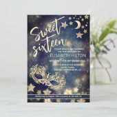 仮面満月と星の書道sweet sixteen 招待状 (スタンド正面)