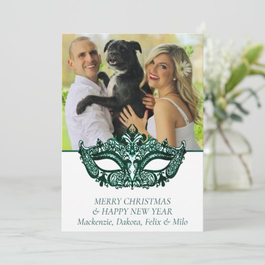 仮面緑のマスク | Mardi Grasテーマ写真 シーズンカード (スタンド正面)