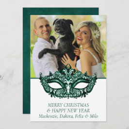 仮面緑のマスク | Mardi Grasテーマ写真 シーズンカード