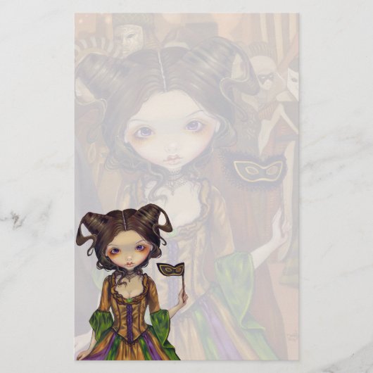 "仮面舞踏会で"の文房具 便箋 (正面)