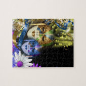 仮面舞踏会のキンセアニェラのベニス風のマスク ジグソーパズル (横)