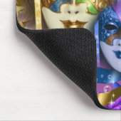 仮面舞踏会のキンセアニェラのベニス風のマスク マウスパッド (コーナー)