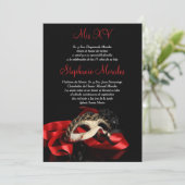 仮面舞踏会のキンセアニェラの赤い招待状 招待状 (スタンド正面)