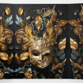 仮面舞踏会のキンセアニエラパーティー招待状 三つ折り招待状 (内部中)