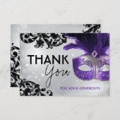 仮面舞踏会のサンキューカード サンキューカード (正面/裏面)