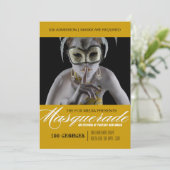 仮面舞踏会のパーティの招待状 招待状 (スタンド正面)