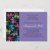 仮面舞踏会のパーティの招待状 招待状 (正面)