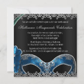 仮面舞踏会のパーティーの招待 招待状 (裏面)