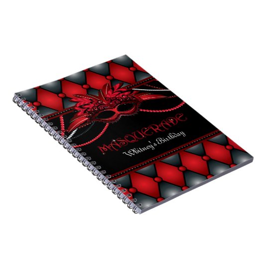 仮面舞踏会のパーティーの来客名簿 ノートブック (右側)