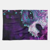 仮面舞踏会のマスクの衣裳のHalloweの台所皿タオル キッチンタオル (横)