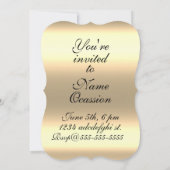 仮面舞踏会のマスク ヴィクトリアン エレガント ゴシック 招待状 (裏面)