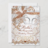 仮面舞踏会のマーディ・グラス・パーティー招待状 招待状 (正面)