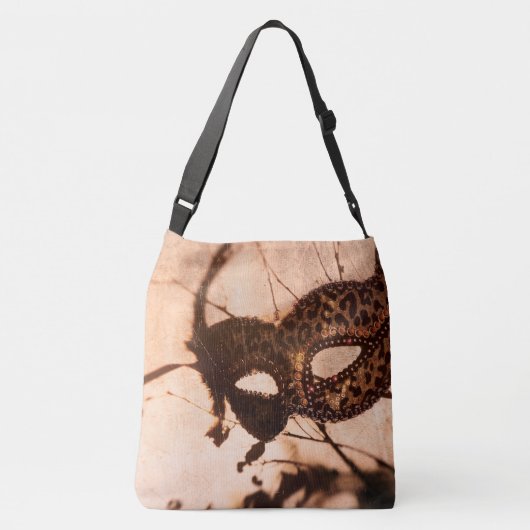 仮面舞踏会の十字の体のトート クロスボディバッグ (裏面)