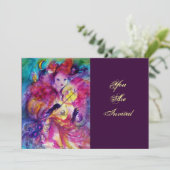 仮面舞踏会の夜のパーティー 招待状 (スタンド正面)