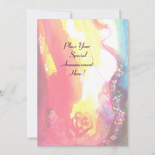 仮面舞踏会の夜のパーティー 招待状 (裏面)