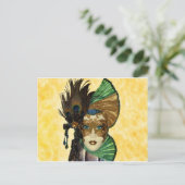 仮面舞踏会の女性 ポストカード (スタンド正面)