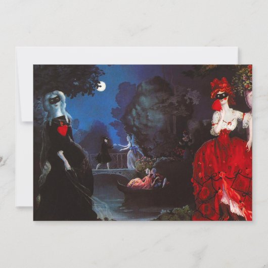 仮面舞踏会の招待状 招待状 (正面)