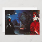 仮面舞踏会の招待状 招待状 (正面/裏面)