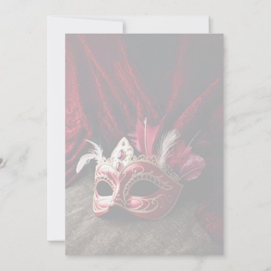 仮面舞踏会の招待状 招待状 (裏面)