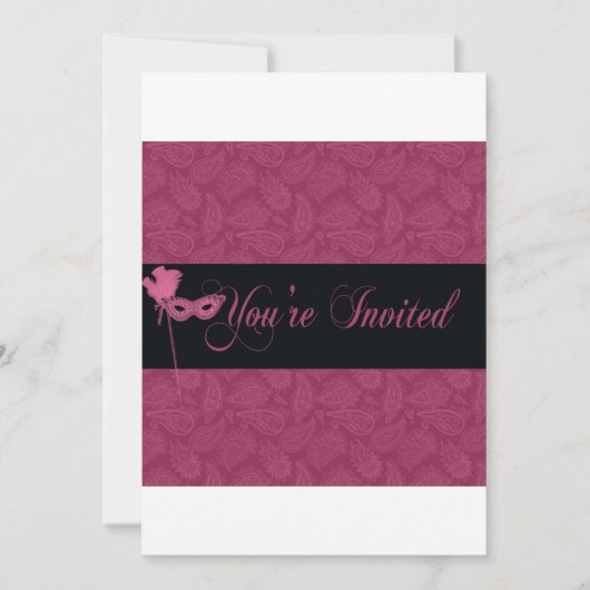 仮面舞踏会の招待2 招待状 (正面)