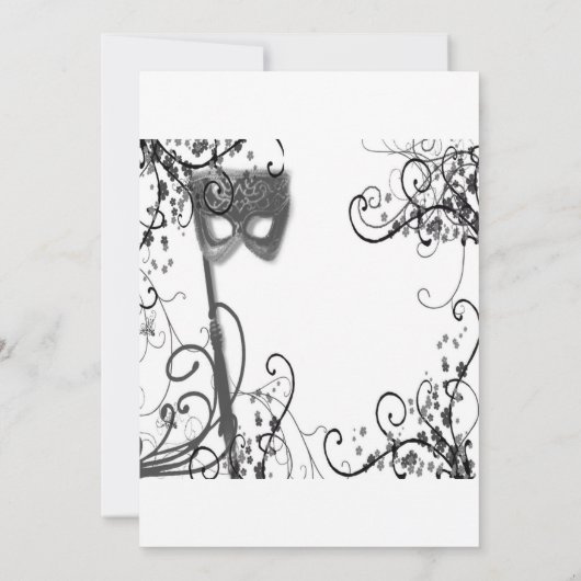 仮面舞踏会の招待2 招待状 (裏面)