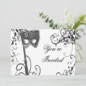 仮面舞踏会の神秘性BWの招待状 招待状 (スタンド正面)