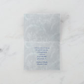 仮面舞踏会の謝肉祭の結婚式は感謝していしています サンキューカード (内部)