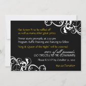 仮面舞踏会への招待 - オーダーメイド 招待状 (裏面)