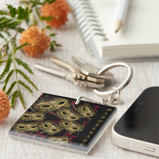 仮面舞踏会アート キーホルダー (正面右)