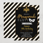 仮面舞踏会パーティー招待状 招待状 (正面/裏面)