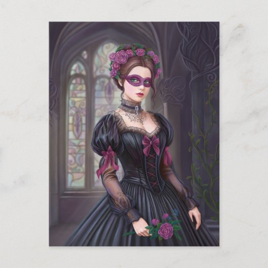 仮面舞踏会ビクトリアン ポストカード (正面)
