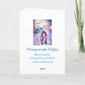 仮面舞踏会夜-空白のなカード カード (裏面)