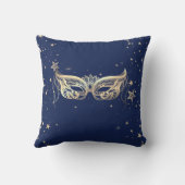 仮面舞踏会、ネイビーブルーの星たち  15歳の誕生日パーティー   クッション (裏面)