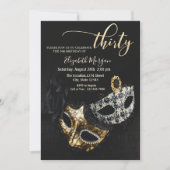 仮面舞踏会, ブラックマスク 30歳の誕生日 招待状 (正面)