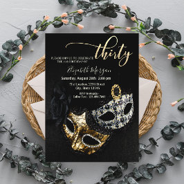 仮面舞踏会, ブラックマスク 30歳の誕生日 招待状