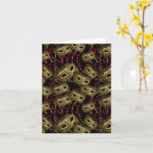 仮面舞踏会 ヴェネツィア アート カード (黄色い花)