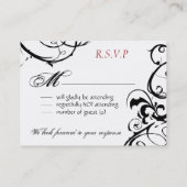 仮面舞踏会-小型応答カード 予約カード (裏面)