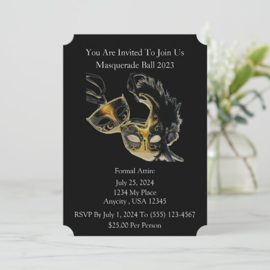 仮面舞踏会 招待状 (スタンド正面)