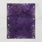 仮面舞踏会 紫のキンチャネラ 予算に優しい 招待状 チラシ (裏面)