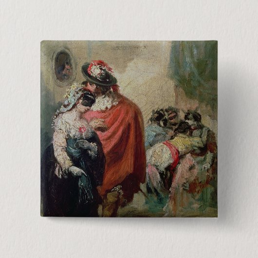 仮面舞踏会 缶バッジ (正面)