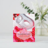 仮面舞踏会RSVPカード 出欠カード (スタンド正面)