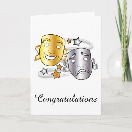 仮面遊付きの演劇公演 カード (正面)