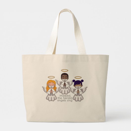 仮面、ヘラルドの天使が歌う ラージトートバッグ (裏面)