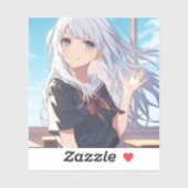 「仮面JKミリア」ステッカーシール｜寿司娘 generativeai シール (シート)