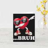 仲いいね ダブリング ハート 面白い子供 男の子 メンズ バレンタイン カード (黄色い花)