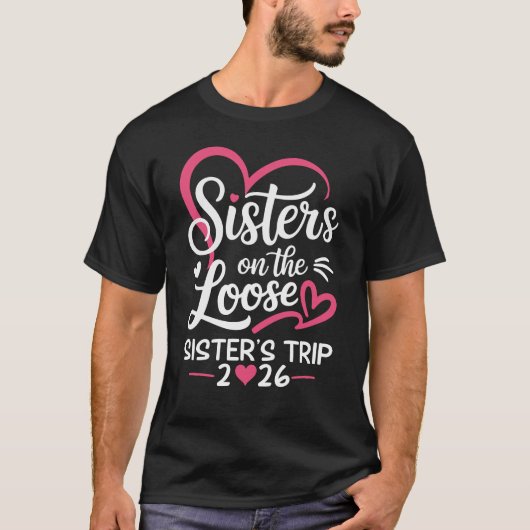 仲の良い姉妹旅行 2026 バカンス ロ Tシャツ (正面)