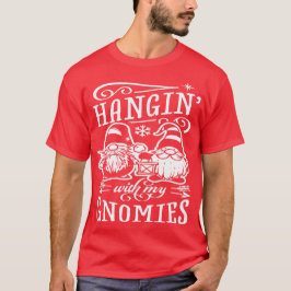仲の良い小人たちと過ごすクリスマス - かわいい小人クリスマス Tシャツ